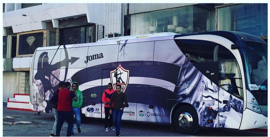 تحرك حافلة الزمالك من النادي لاستاد القاهرة لمواجهة الأهلي