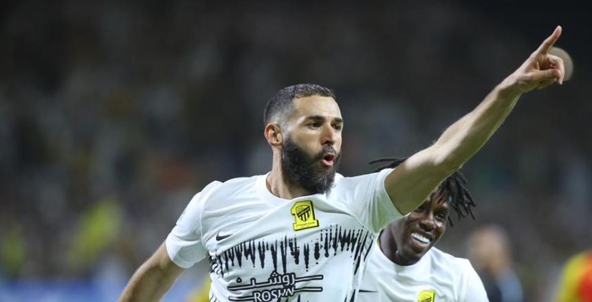 بالفيديو.. كريم بنزيما يسجل هدفا عالميا في أول مباراة لاتحاد جدة بالبطولة العربية