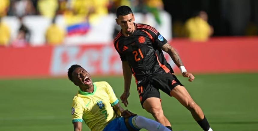 البرازيل تنهي الشوط الأول بتعادل مثير مع كولومبيا في «كوبا أمريكا»