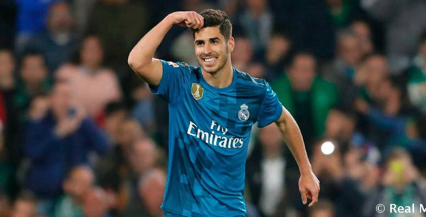 "أسينسيو" يحطم رقمه القياسي في عدد المشاركات مع ريال مدريد
