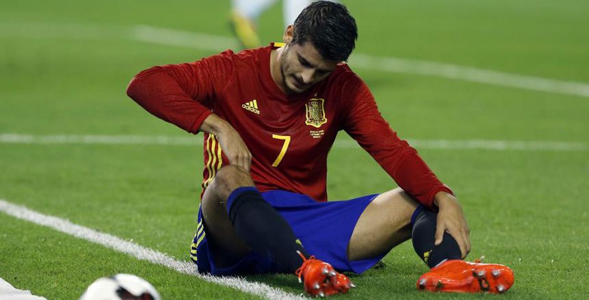 موراتا يخرج مصابا مع إسبانيا ويثير قلق ريال مدريد