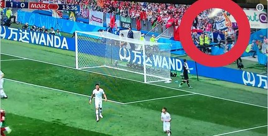 بالفيديو| علم إسرائيل يشعل الاشتباكات بين جمهور المغرب والبرتغال