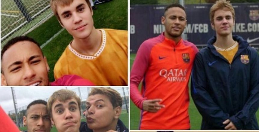 جاستن بيبر يزور تدريبات برشلونة