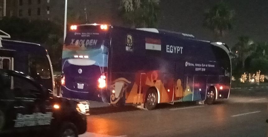 خاص بالفيديو| شاهد وصول منتخب مصر لستاد الكلية الحربية وسط إجراءات أمنية مشددة