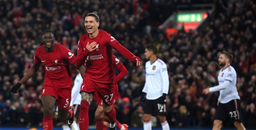 سباعية ليفربول أمام مانشستر يونايتد أعلى سادس انتصار للريدز في الدوري
