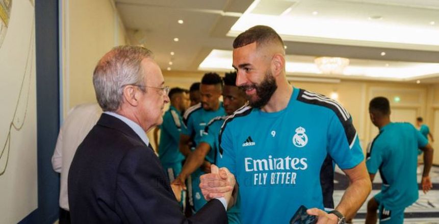 رئيس ريال مدريد يحفز لاعبيه للفوز على ليفربول في نهائي أبطال أوروبا
