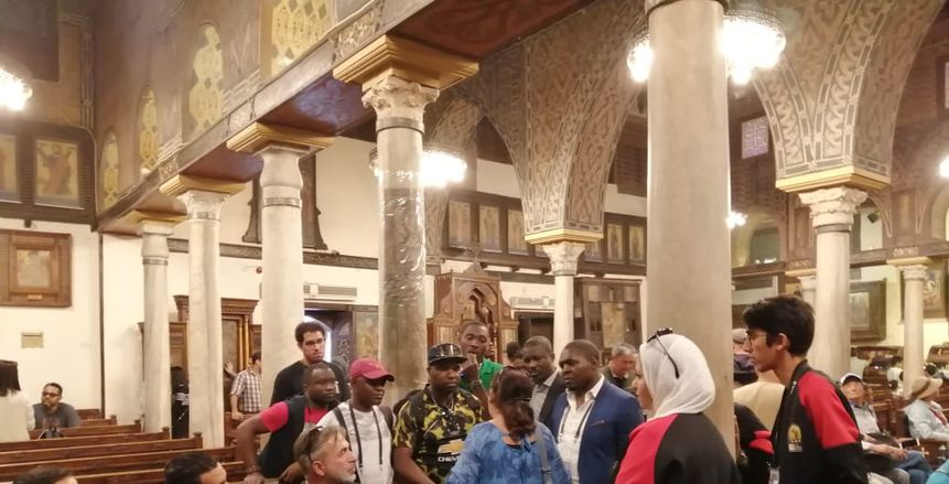 لجنة أمم أفريقيا تنظم رحلة لمندوبي الإعلام الأجنبي في مجمع الأديان
