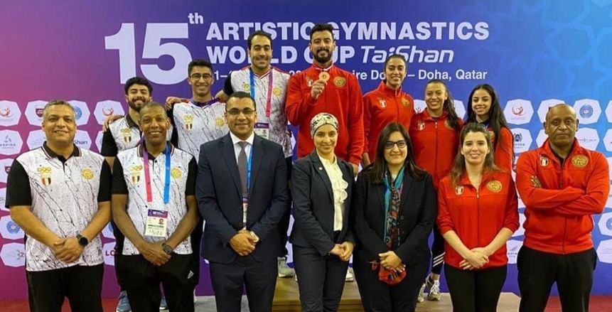 أحمد المراغي يتوج ببرونزية «العقلة» في كأس العالم للجمباز بقطر