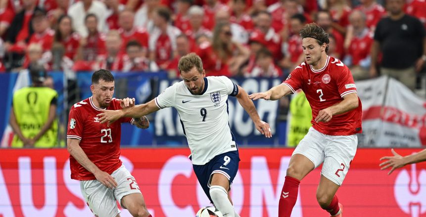 إنجلترا تتعادل أمام الدنمارك 1-1 في يورو 2024