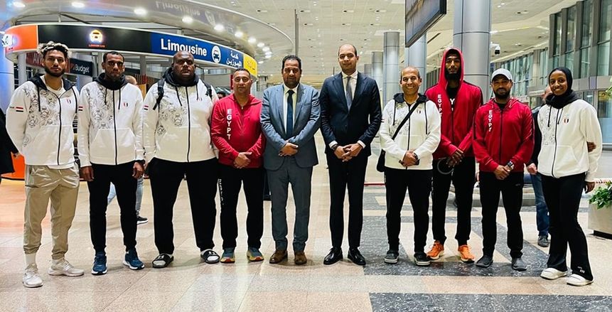 وفد وزارة الرياضة يستقبل منتخبات الهوكي واليد والتايكوندو وألعاب القوى