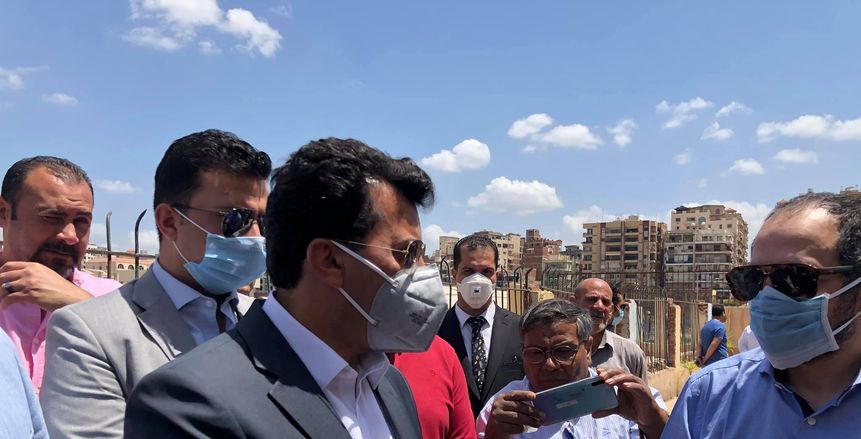 وزير الشباب والرياضة يتفقد ستاد طنطا