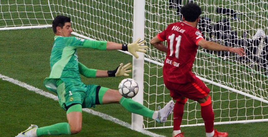 إنقاذ أسطوري من «كورتوا» يحرم ليفربول من التقدم على ريال مدريد بدوري الأبطال