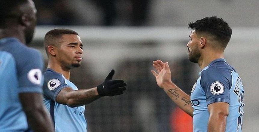 الدوري الإنجليزي| «أجويرو وخيسوس» يقودان التشكيل المتوقع لمانشستر سيتي أمام إيفرتون