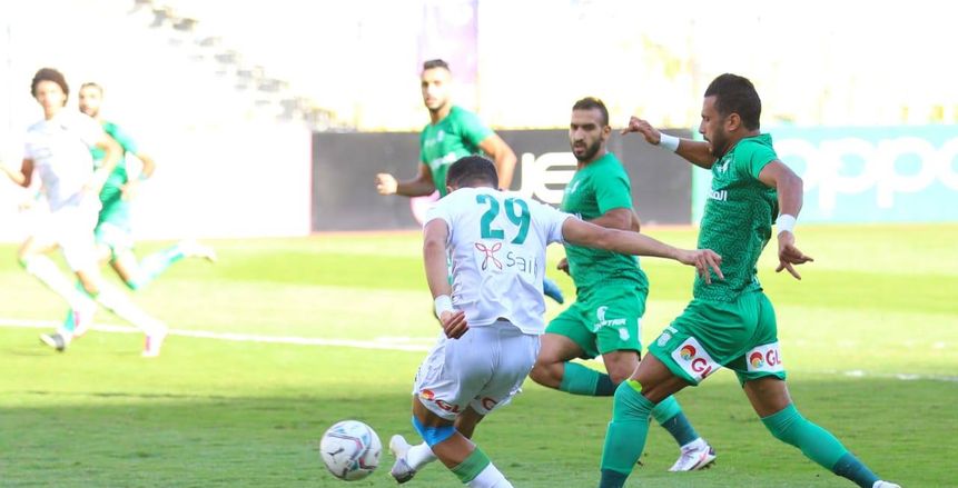شوط أول سلبي بين المصري البورسعيدي والبنك الأهلي في الدوري الممتاز