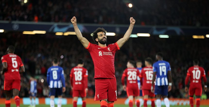 هدف محمد صلاح في بورتو يمنحه إنجازين جديدين مع ليفربول (فيديو)