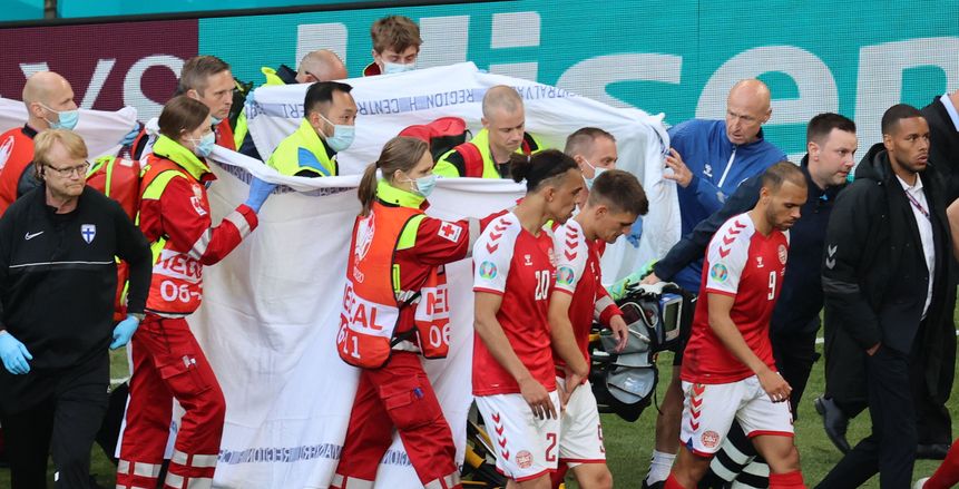تلميحات باستكمال مباراة الدنمارك وفنلندا في يورو بعد تحسن حالة إريكسن