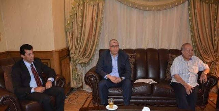وزير الرياضة يلتقي أعضاء الجمعية المصرية لرعاية اللاعبين القدامى
