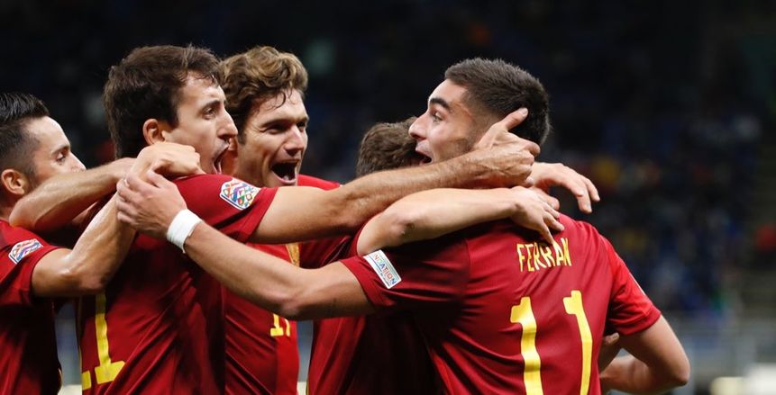 إسبانيا تتأهل إلى نهائي دوري الأمم الأوروبية بثنائية في إيطاليا «فيديو»