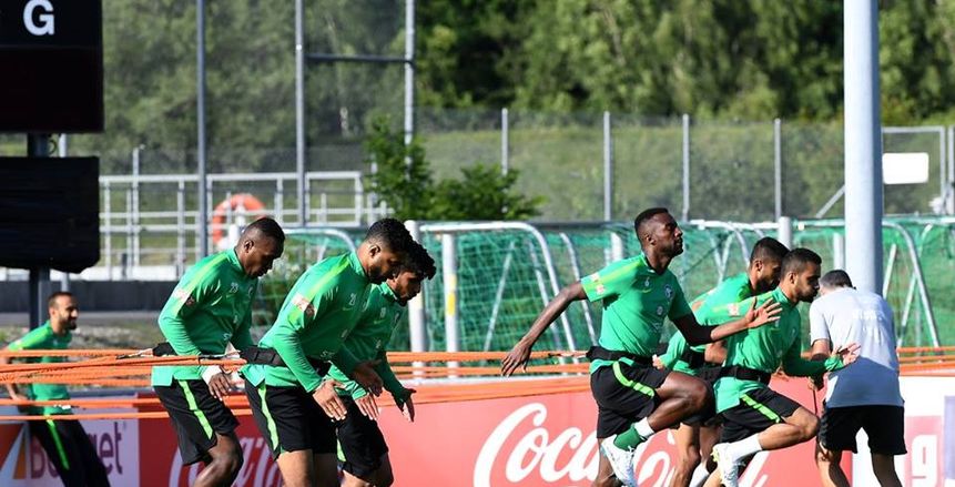 منافس مصر.. بالصور| المنتخب السعودي يواصل استعداداته لخوض كأس العالم