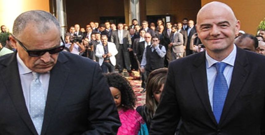 بالصور| رئيس «فيفا» يهنئ «أبو ريدة» بمناسبة العام الجديد 2019