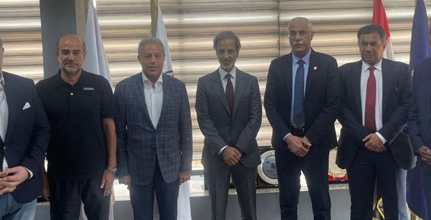 وصول رئيس الاتحاد القطري إلى الجبلاية لتوقيع عقود سوبر لوسيل