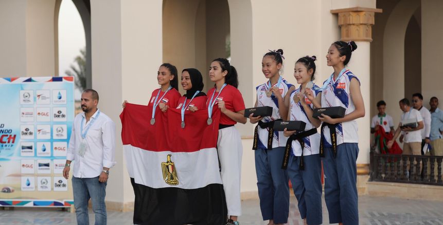 مصر تحصد 14 ميدالية في ثاني أيام بطولة العالم الشاطئية للتايكوندو
