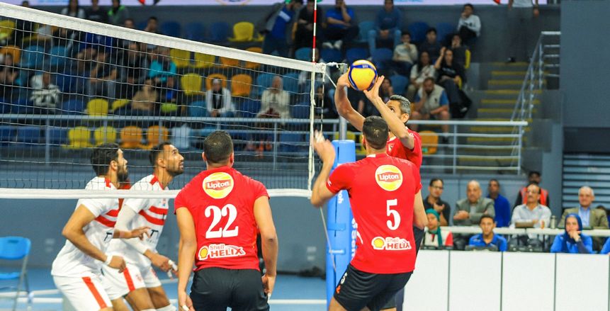الزمالك يحصد لقب البطولة العربية للكرة الطائرة بالفوز على الأهلي بثلاثية بيضاء