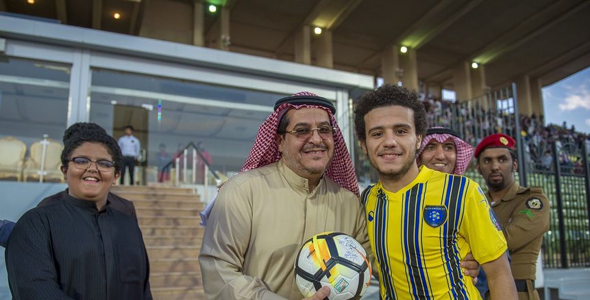 بالصور| مصطفى فتحي يحصل على كرة أول هاتريك في الدوري السعودي