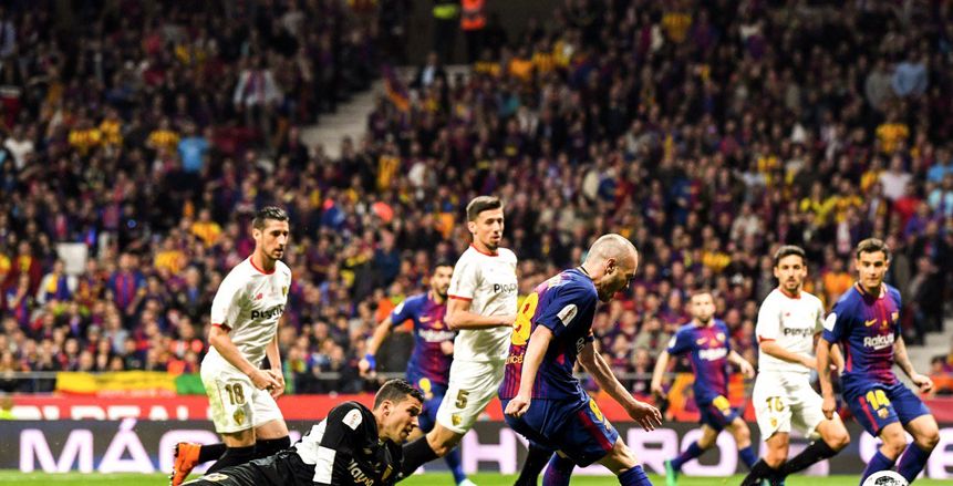 بالفيديو| برشلونة يسحق أشبيلية بخماسية ويتوج بكأس ملك إسبانيا للعام الرابع على التوالي