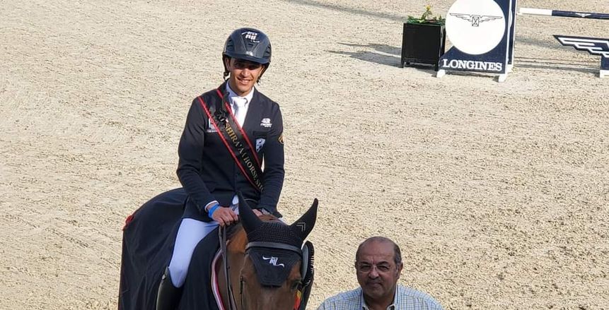 محمد طاهر زيادة يقترب من التأهل لنهائيات كأس العالم للفروسية