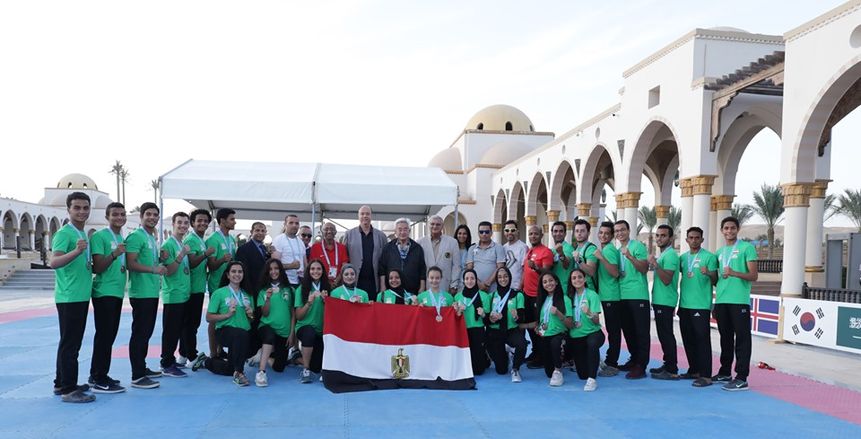 ذهبية تاريخية ضمن 18 ميدالية لمصر في بطولة العالم الشاطئية للتايكوندو