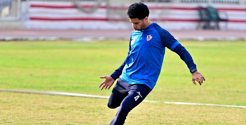 عمر جابر يواصل أداء البرنامج التأهيلي في مران الزمالك اليوم