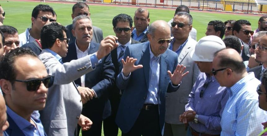 بالصور| مستشار رئيس الجمهورية يتفقد ستاد الإسماعيلية ويشيد بأعمال التطوير