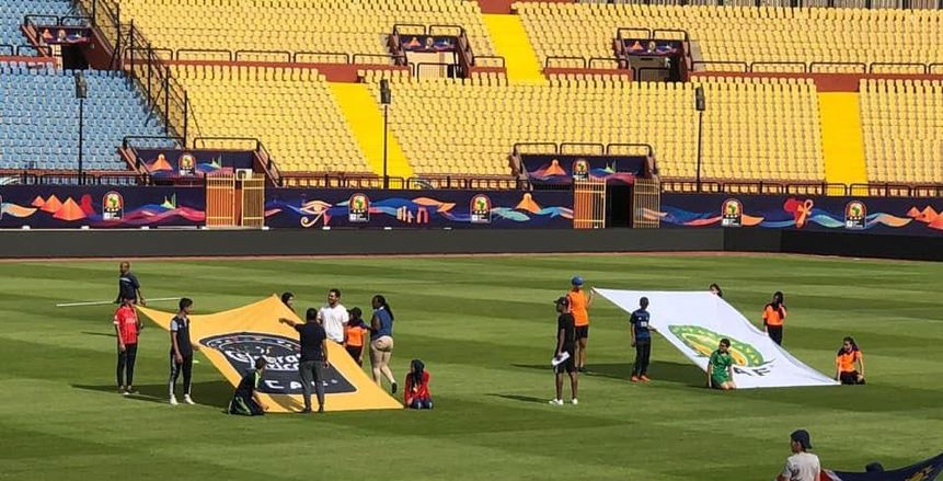 بالصور| بروفة تنظيم لمتطوعي استاد السلام بكأس الأمم الأفريقية
