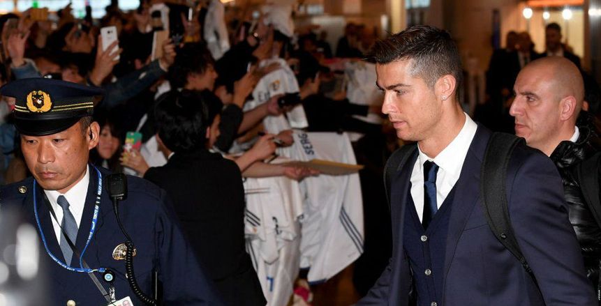 بالصور| وصول فريق ريال مدريد إلى اليابان للمشاركة في كأس العالم للأندية