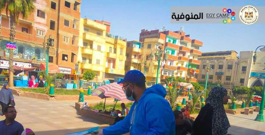 وزارة الشباب والرياضة تنفذ المبادرة القومية للتوعية ضد كورونا (صور)