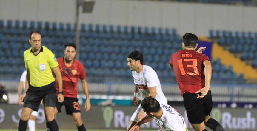 التعادل السلبي يحسم الشوط الأول لمباراة الزمالك والبنك الأهلى