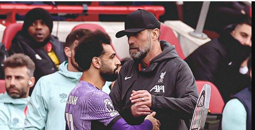 محمد صلاح  يسجل هدفا في مباراة ليفربول وبرينتفورد بالدوري الإنجليزي