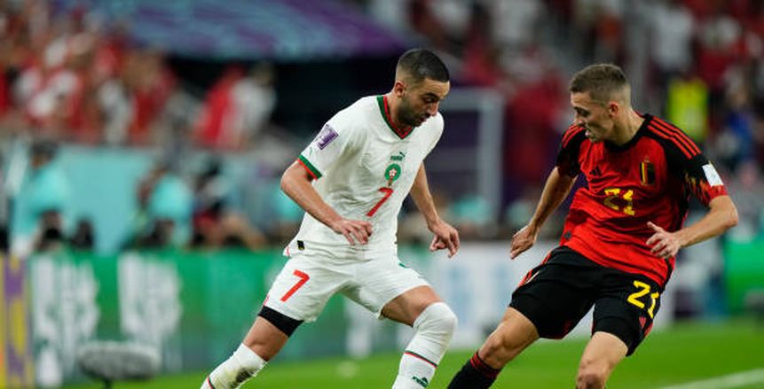 حكيم زياش رجل مباراة المغرب وبلجيكا في كأس العالم