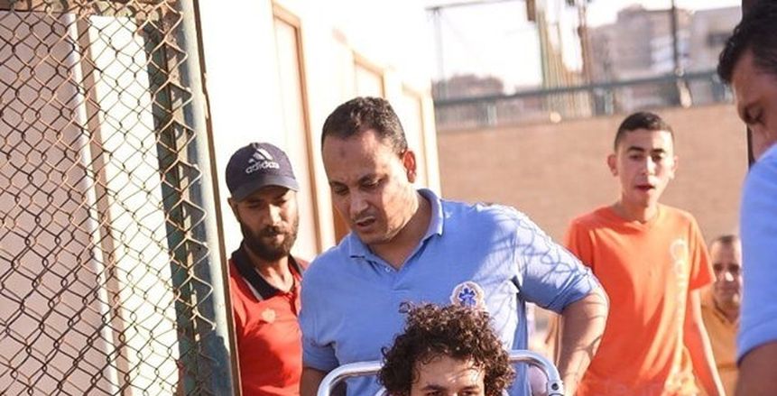 إصابة عربي بدر في فوز الأهلي بخماسية على أف سي مصر