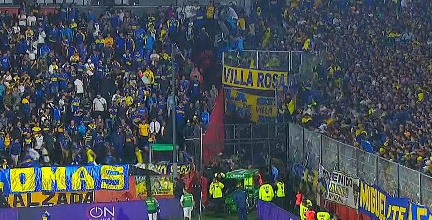 اشتباكات بين جماهير بوكا جونيورز وخيمناسيا بنصف نهائي«كأس الأرجنتين»