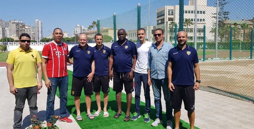 بالصور.. منتخب غينيا يشيد بملعب استاد جامعة الإسكندرية