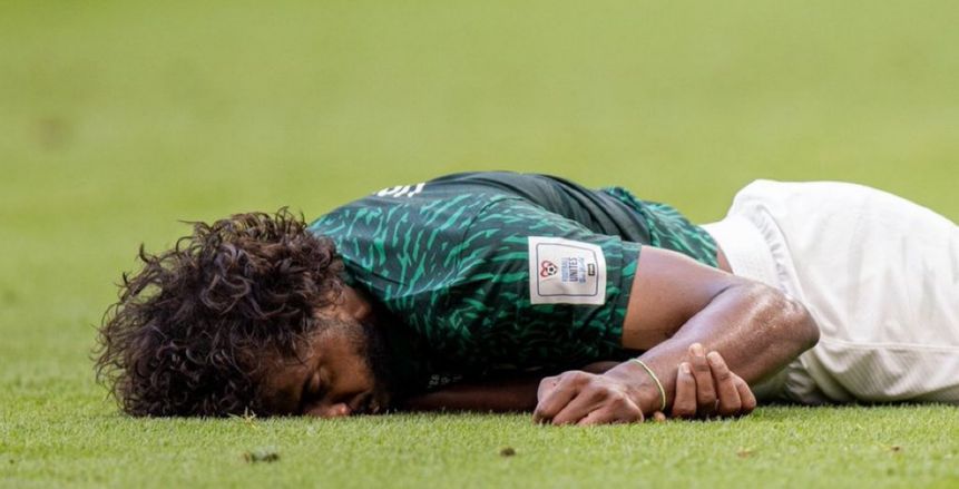 تقارير: إصابة ياسر الشهراني لاعب منتخب السعودية بكسر في الفك