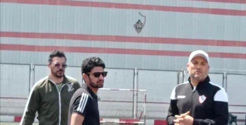 تامر عبد الحميد يرحب بعمرو زكي في أول يوم عمل بالزمالك