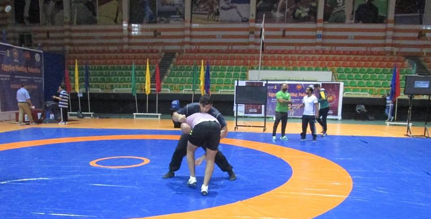 بالصور: التدريب النهائى لمنتخب المصارعة الرومانية المشارك بالبطولة العربية