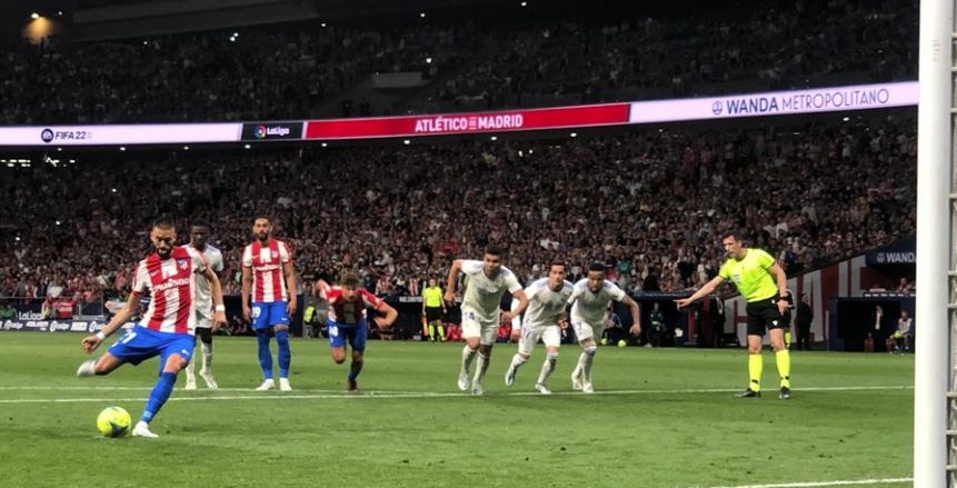 أتلتيكو يهزم ريال مدريد بهدف نظيف في ديربي العاصمة الإسبانية «فيديو»