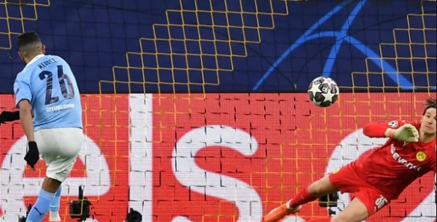مانشستر سيتي وبروسيا دورتموند.. حكاية ركلة جزاء أسكنت «محرز» قلب جوارديولا
