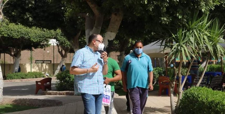 أسامة أبو زيد: تركيب بوابات التعقيم لاستقبال أعضاء الشمس