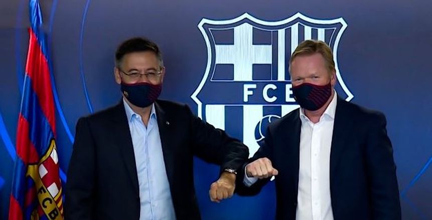 رسميا.. كومان يوقع على عقود تدريب برشلونة