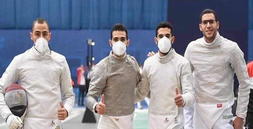 منتخب مصر يفوز بذهبية الفرق بكأس العالم لسلاح السيف